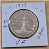 Image 1 : One 1973 Barbados Silver Five Dollar Coin