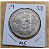 Image 1 : One 1958 Canadian “Totem” Silver  Dollar.