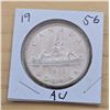 Image 1 : One 1956 Canadian Silver Dollar.