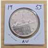 Image 1 : One 1953 Canadian Silver Dollar.