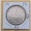 Image 1 : One 1950 ‘Rare’ Canadian Silver Dollar.