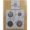 Image 1 : Mixed Lot of Five Foreign Silver Coins