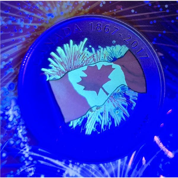 2017 RCM “Proudly Canadian” Glow in the Dark Fine Silver Coin
