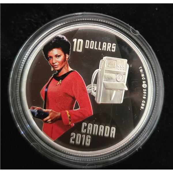 2016 RCM “Star Trek: Uhura” Fine Silver Colored Coin.