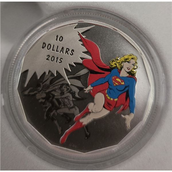 2015 RCM “DC Comics Originals: Unity” Colored Fine Silver Coin.