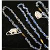 Image 2 : Three 16” Lapis Lazuli Chip Necklaces & One Pair of Lapis Lazuli Earrings