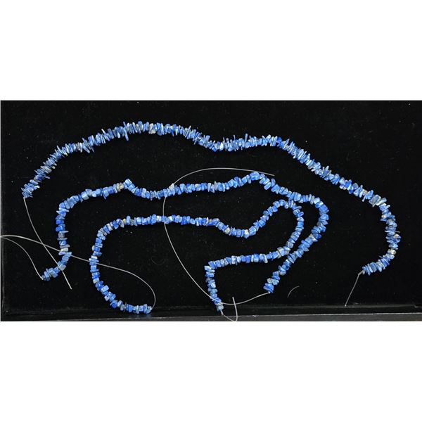 Three Strands of Lapis Lazuli Chips
