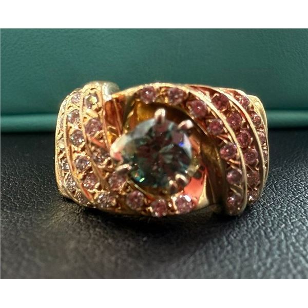 One Ladies Yellow and White Gold & Diamond Ring