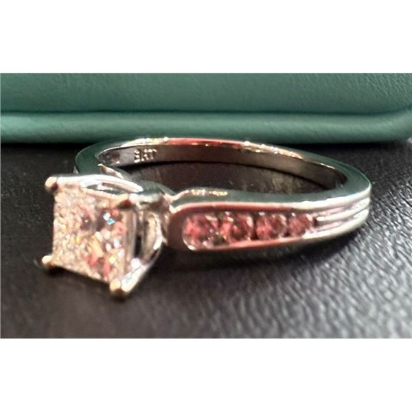 One Ladies White Gold & Diamond Engagement Ring