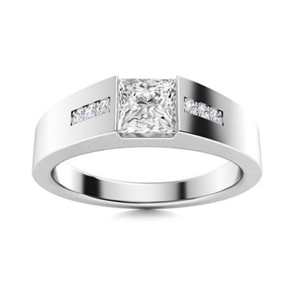 Gold & Brilliant White Diamond 2.50 Cts Ring - E/VVS