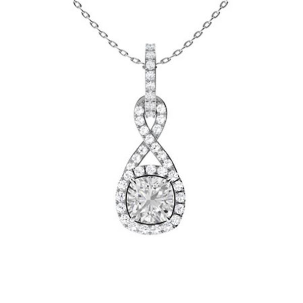 Gold & White Diamonds 3 Cts Necklace - E/VVS