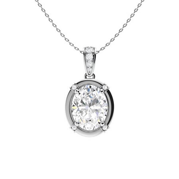 Gold & White Diamonds 2.50 Cts Necklace - E/VVS