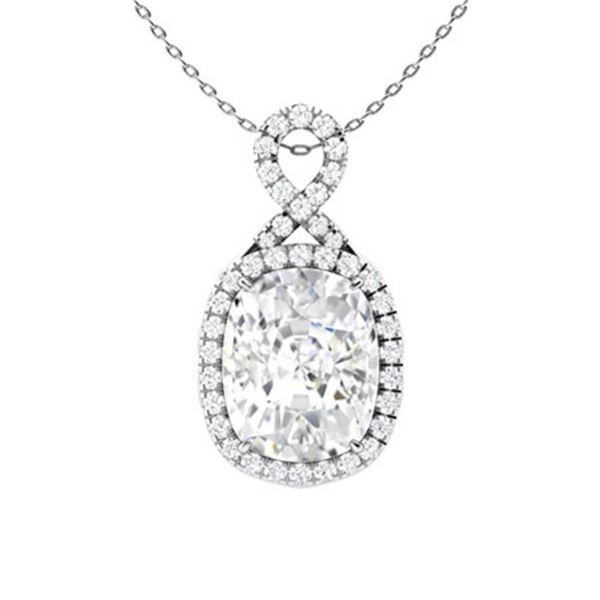 Gold & White Diamonds 3 Cts Necklace - E/VVS