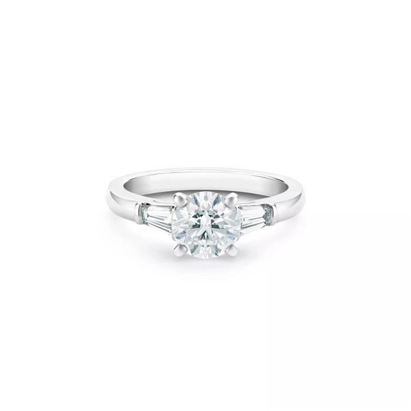 Gold & White Diamond 3.12 Cts Ring - E/VVS