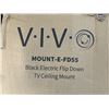 Image 2 : VIVO BLACK ELECTRIC FLIP DOWN CEILING TV MOUNT