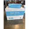 Image 1 : NEW CASE OF SIZE LARGE VINYL GLOVES, 10 BOXES OF 100PC