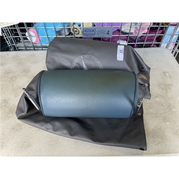 SET OF VINTAGE MNERCEDES LEATHER HEADRESTS