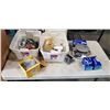 Image 1 : 2 SMALL TOTES OF VINTAGE VW CAR PARTS