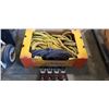 Image 1 : LARGE HEAVY DUTY NYLON ROPE, AND NEW RATCHET STRAPS