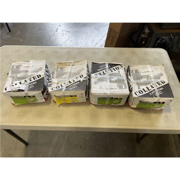 4 BOXES OF 2-3/8 COLLATED FRAMING NAILS - 3 GALVANIZED