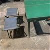 Image 2 : COLEMAN FOLDING  METAL TABLE AND 4 STOOLS