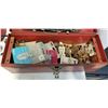 Image 2 : JIGSAW, ANGLE GRINDER, AND TOOL BOX WITH CONTENTS