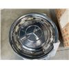 Image 2 : NEW OLD STOCK SET OF 4 MERCEDES HUB CAPS AND TRIM RINGS