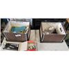 Image 1 : 2 BOXES OF VINTAGE MERCEDES CAR PARTS, RADIO UNIT ETC