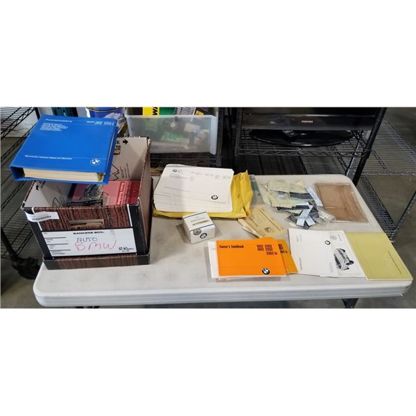 VINTAGE BMW CAR REPAIR MANUALS, LABELS, AND DOCUMENTATION