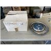 Image 1 : VINTAGE SET OF 4 MERCEDES HUB CAPS AND TRIM RINGS FOR 220B