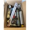 Image 3 : 2 BOXES OF POWER TOOLS AND SHOP HARDWARE, ROUTER, SANDER ETC