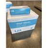 Image 1 : NEW CASE OF SIZE MEDIUM VINYL GLOVES, 10 BOXES OF 100PC