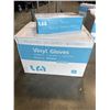 Image 1 : NEW CASE OF SIZE X- LARGE VINYL GLOVES, 10 BOXES OF 100PC