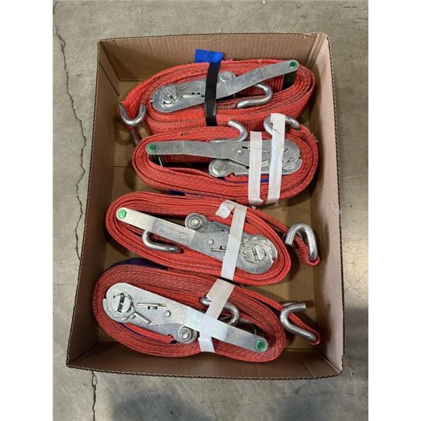 LOT OF 4 LARGE LOAD STRAPS