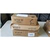 Image 1 : VIVO DUAL MONITOR DESK STAND, LAPTOP DESK MOUNT, AND SINGLE MONITOR ADJSTABLE DESK MOUNT