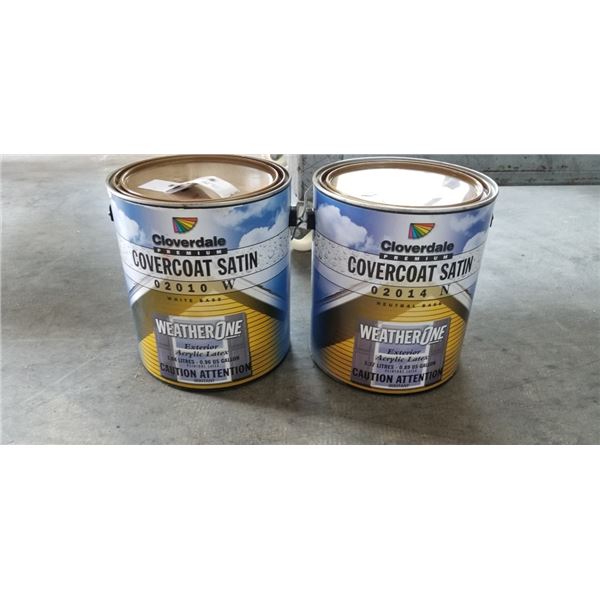 2 PAILS OF EXTERIOR LATEX PAINT