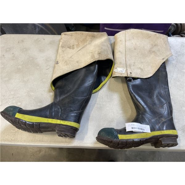BLACK DIAMOND KNEE HIGH SIZE RUBBER BOOTS