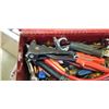 Image 2 : RED TOOL BOX W/ VARIOUS TOOLS