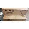 Image 2 : VIVO DUAL MONITOR  ADJUSTABLE DESK MOUNT, SINGLE MOINTOR DESK STAND, AND DUAL MONITOR DESK MOUNT