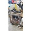 Image 1 : MAKITA CUT OFF SAW ON ROLLING CART