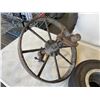 Image 3 : VINTAGE METAL WHEEL BARRELL WHEEL AND GO CART TIRE ON RIM