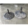 Image 1 : 2 CAST IRON UMBRELLA STANDS