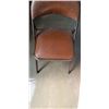 Image 2 : 6 BROWN PADDED FOLDING CHAIRS
