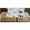 Image 1 : 2 VIVO SINGLE MONITOR DESK MOUNTS AND 2 KEYBOARD TRAYS