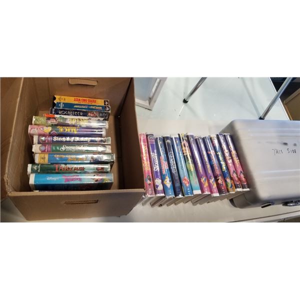 BOX OF VHS, MOSTLY DISNEY