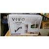 Image 3 : VIVO MECHANICAL ARM DUAL MONITOR DESK MOUNT, VIVO DUAL ULTRAWIDE VERTICAL MONITOR DESK MOUNT, AND PN