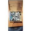 Image 2 : 2 BOXES OF ESTATE GOODS  - GAMES, COLLECTOR SPOONS, GLASSWARE, ETC