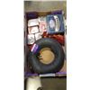 Image 3 : 2 BOXES OF ESTATE GOODS  - GAMES, COLLECTOR SPOONS, GLASSWARE, ETC
