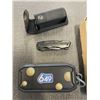 Image 3 : 2 SECURITY SOLAR PANEL HOLDERS, BLUE TOOTH SPEAKER,  AND MULTI TOOL