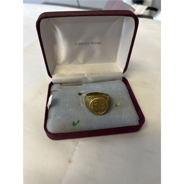 UNAUTHENTICATED STAMPED 18K RING,
